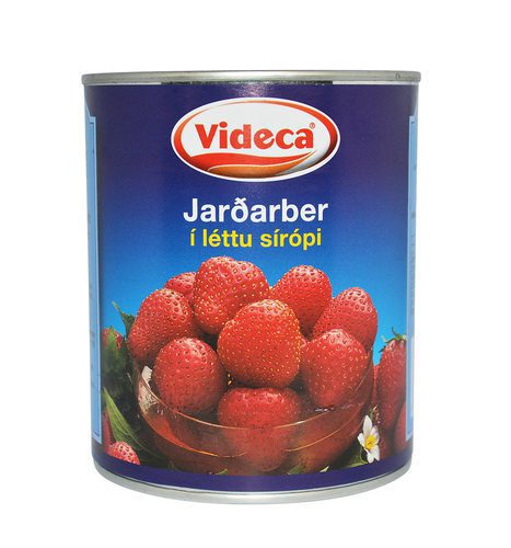 Jarðarber létt síróp 820ml (12)
