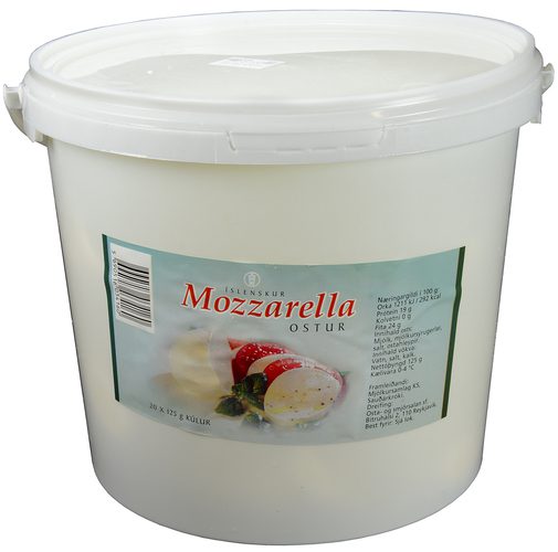 MS Mozzarella ferskur í fötu, stórar kúlur [2,5kg]