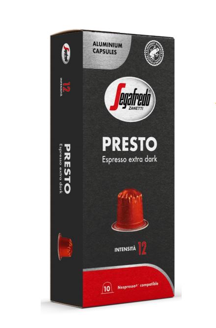 Segafredo (N) Presto Espresso X Dark 12 10×10 kaffihylki