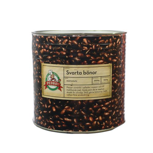 Svartbaunir Soðnar 2,5kg (6)
