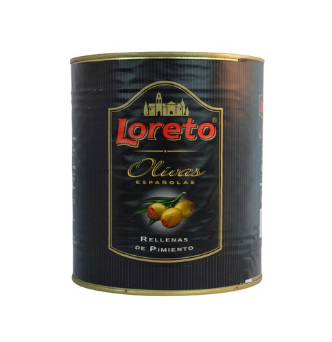 Grænar ólífur með papriku 3kg (6)