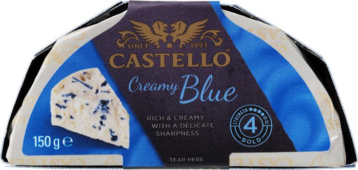 Castello Creamy ostur Blár 10x150g