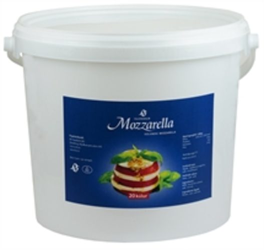 MS Mozzarella ferskur í fötu, litlar kúlur [2,5kg]
