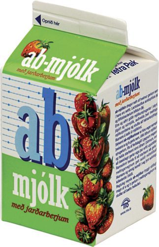 MS AB Mjólk m/jarðarberjum 1/2L (5|10)