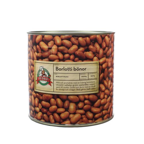 Borlotti baunir Soðnar 2,5kg (6)