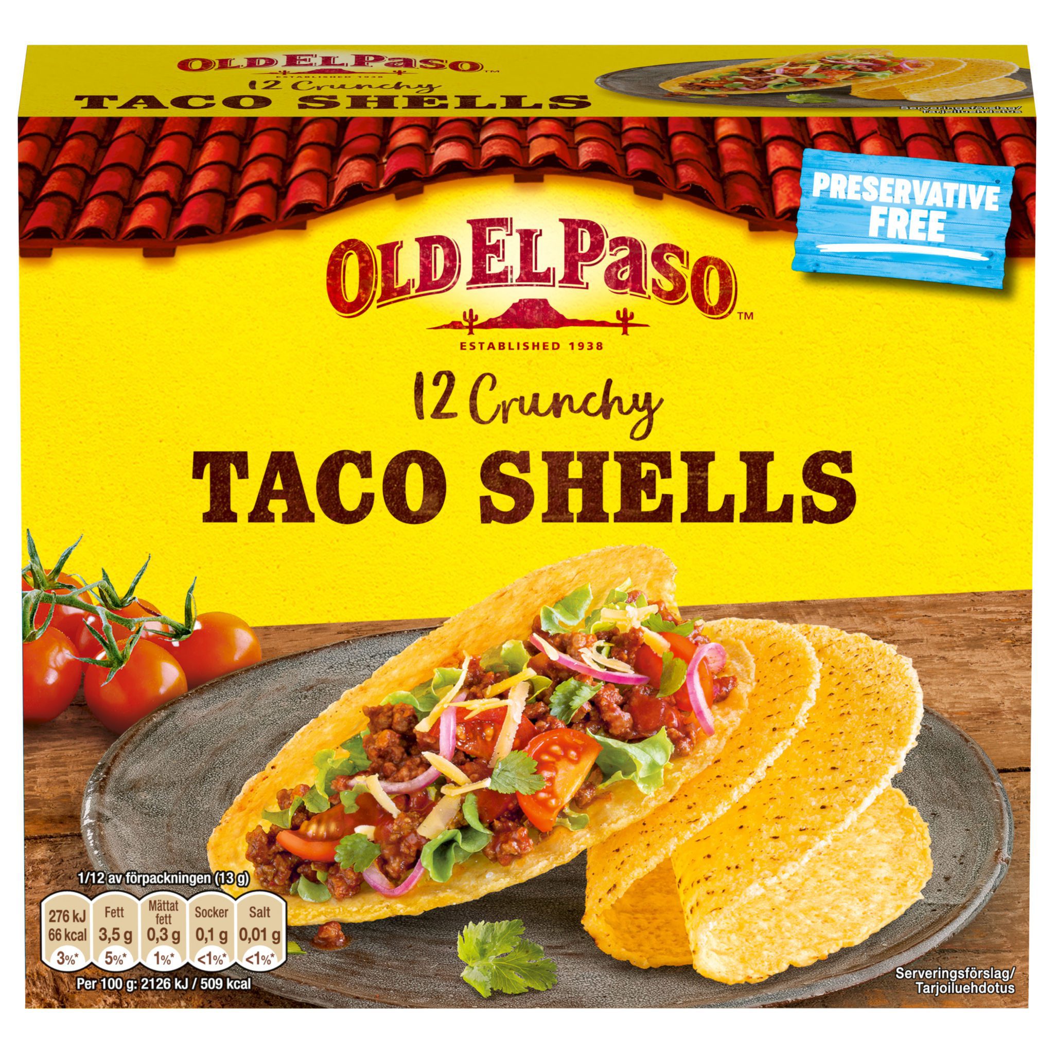 OEP Taco Shells 18x156gr